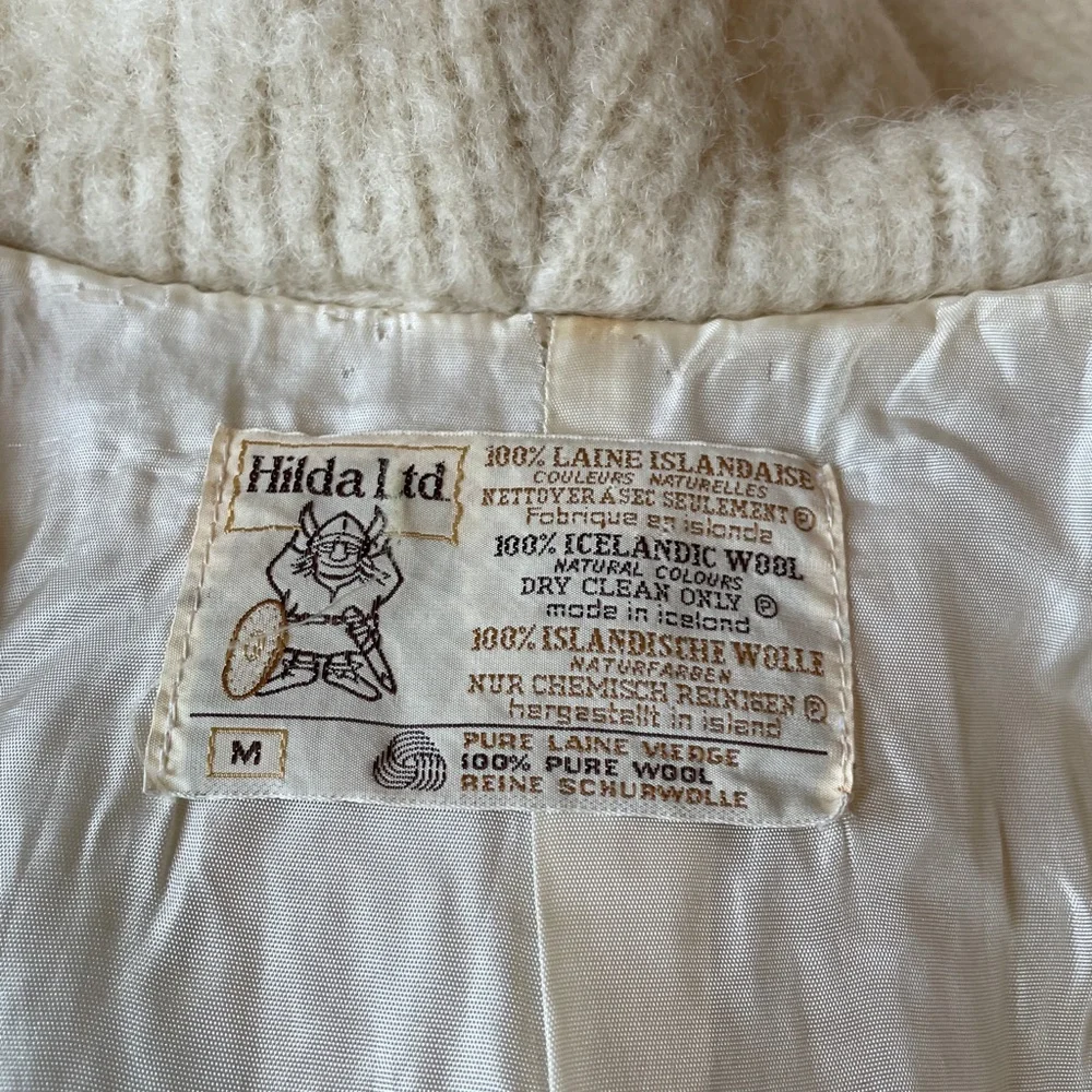 Vintage 70s Icelandic Wool Trench Coat Hooded by Hilda LTD
